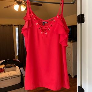 Express red tank top